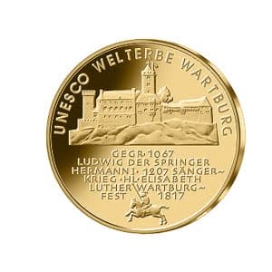 100€ Goldmünze 2011 Wartburg