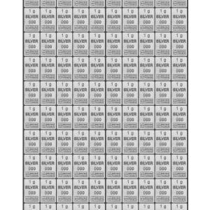 100 x 1g Tafelbarren Valcambi "CombiBar"