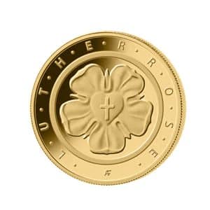 50€ Goldmünze 2017 Lutherrose