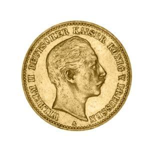 Goldmünze 10 Mark Wilhelm II. von Preußen