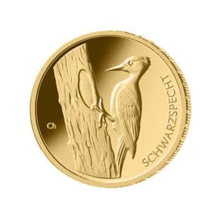20€ Goldmünze 2021 Schwarzspecht / Heimische Vögel