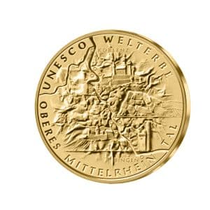 100€ Goldmünze 2015 Oberes Mittelrhein Tal